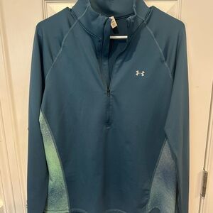 Under Armour Teal Quarter-Zip Top